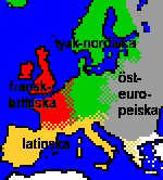 Europas olika heraldiska regioner